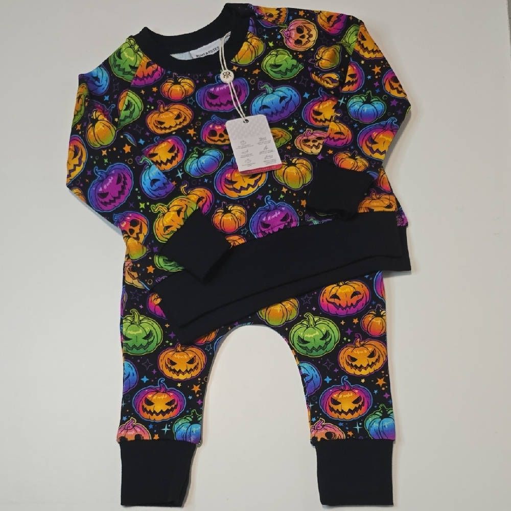 Bums & Roses Halloween Bamboo Jogger Set
